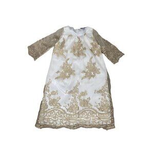 Chasing Fireflies Gold Lace Dress